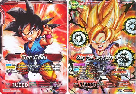 Son Goku // Rising Spirit Super Saiyan Son Goku (Starter Deck - The Extreme Evolution) (SD2-01) [Cross Worlds] | Shuffle n Cut Hobbies & Games