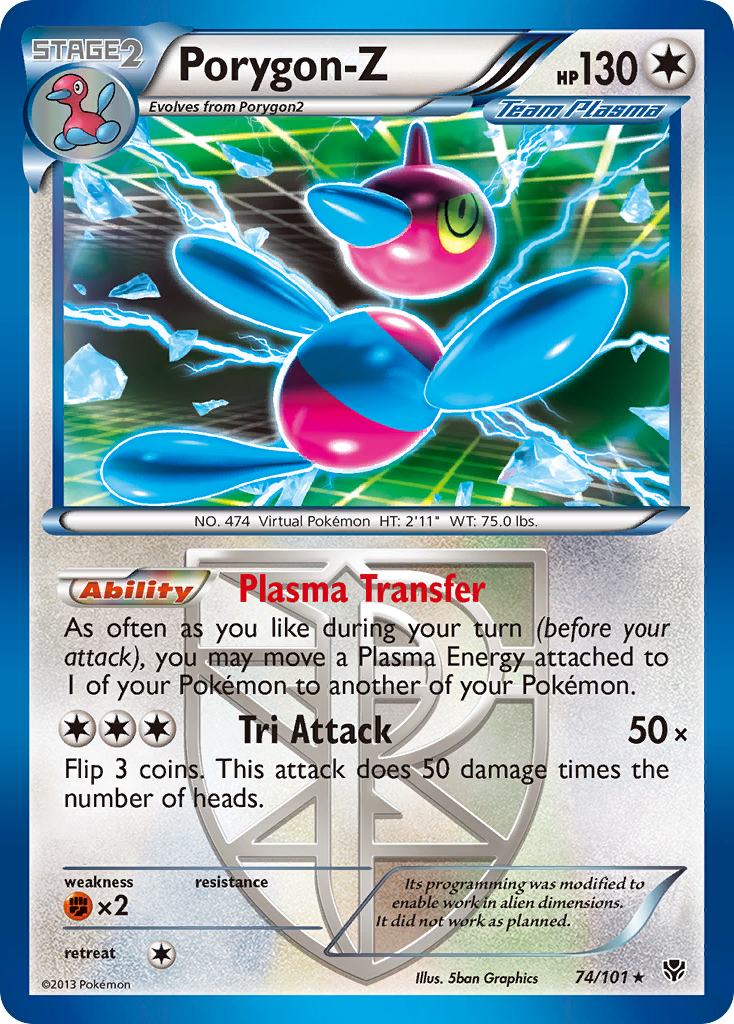 Porygon-Z (74/101) [Black & White: Plasma Blast] | Shuffle n Cut Hobbies & Games