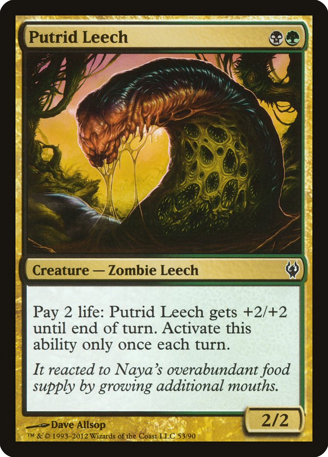 Putrid Leech [Duel Decks: Izzet vs. Golgari] | Shuffle n Cut Hobbies & Games