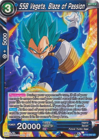 SSB Vegeta, Blaze of Passion [BT10-040] | Shuffle n Cut Hobbies & Games