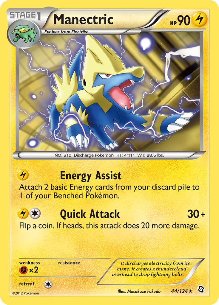 Manectric (44/124) [Black & White: Dragons Exalted] | Shuffle n Cut Hobbies & Games