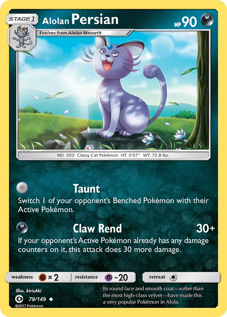 Alolan Persian (79/149) [Sun & Moon: Base Set] | Shuffle n Cut Hobbies & Games