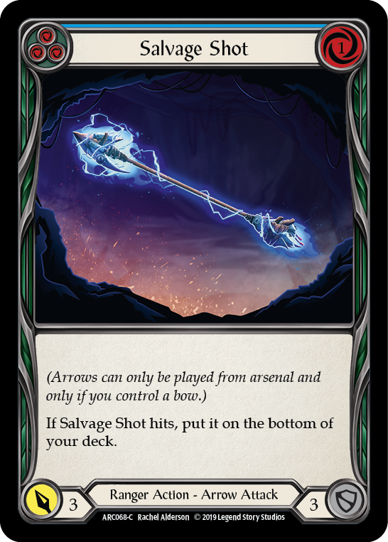 Salvage Shot (Blue) [ARC068-C] 1st Edition Normal | Shuffle n Cut Hobbies & Games