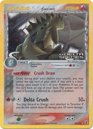 Tyranitar (16/113) (Delta Species) (Stamped) [EX: Delta Species] | Shuffle n Cut Hobbies & Games