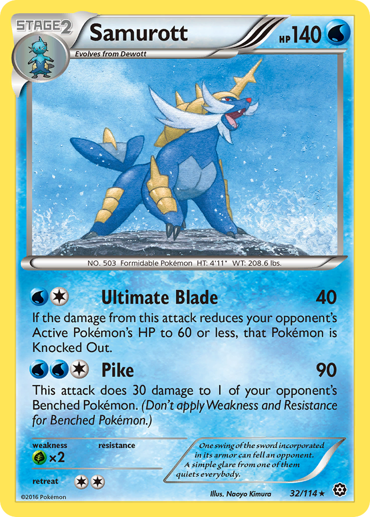 Samurott (32/114) [XY: Steam Siege] | Shuffle n Cut Hobbies & Games