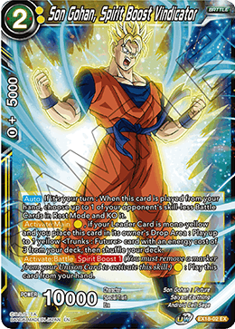 Son Gohan, Spirit Boost Vindicator [EX18-02] | Shuffle n Cut Hobbies & Games