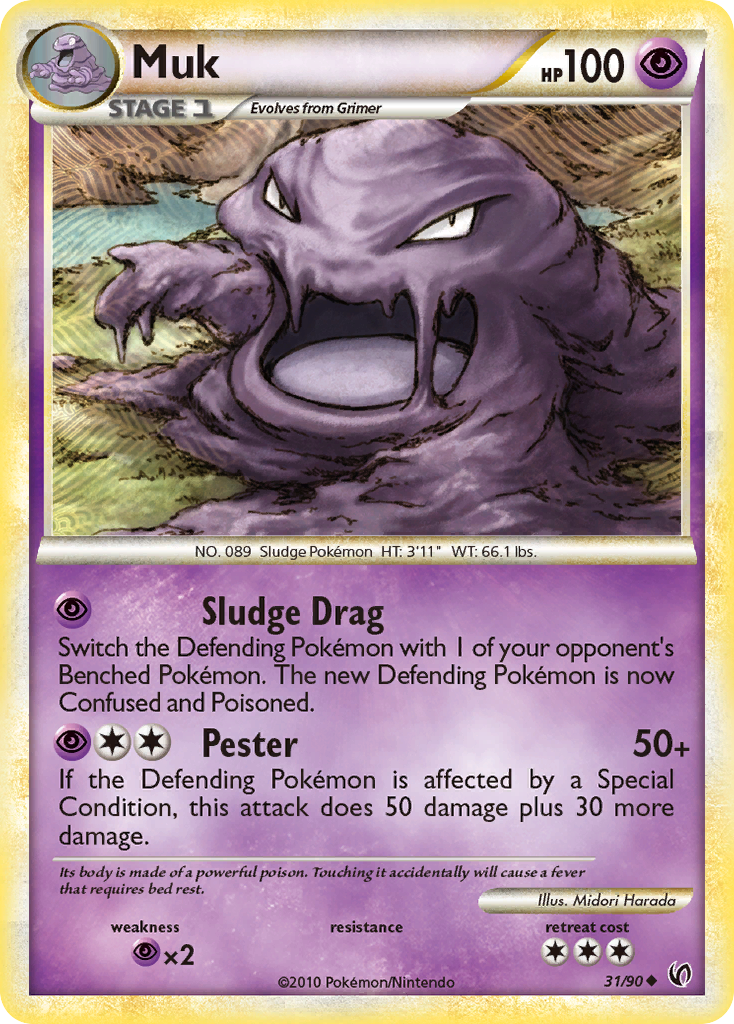 Muk (31/90) [HeartGold & SoulSilver: Undaunted] | Shuffle n Cut Hobbies & Games