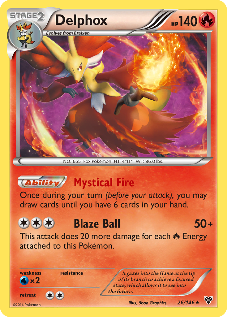 Delphox (26/146) [XY: Base Set] | Shuffle n Cut Hobbies & Games