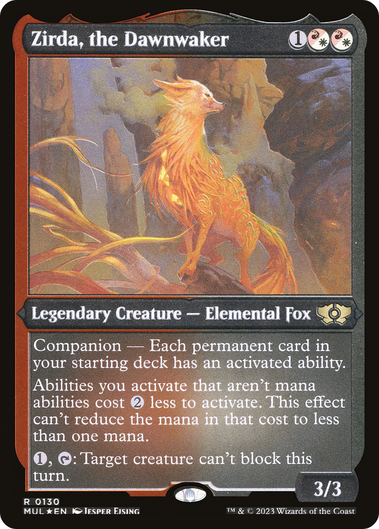 Zirda, the Dawnwaker (Foil Etched) [Multiverse Legends] | Shuffle n Cut Hobbies & Games