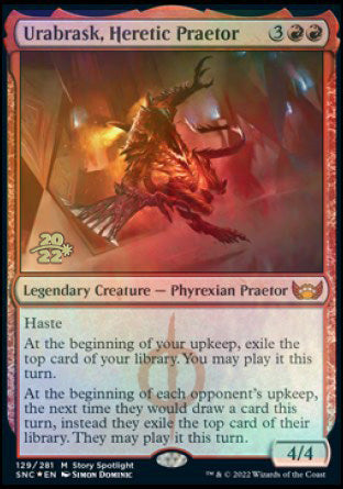 Urabrask, Heretic Praetor [Streets of New Capenna Prerelease Promos] | Shuffle n Cut Hobbies & Games