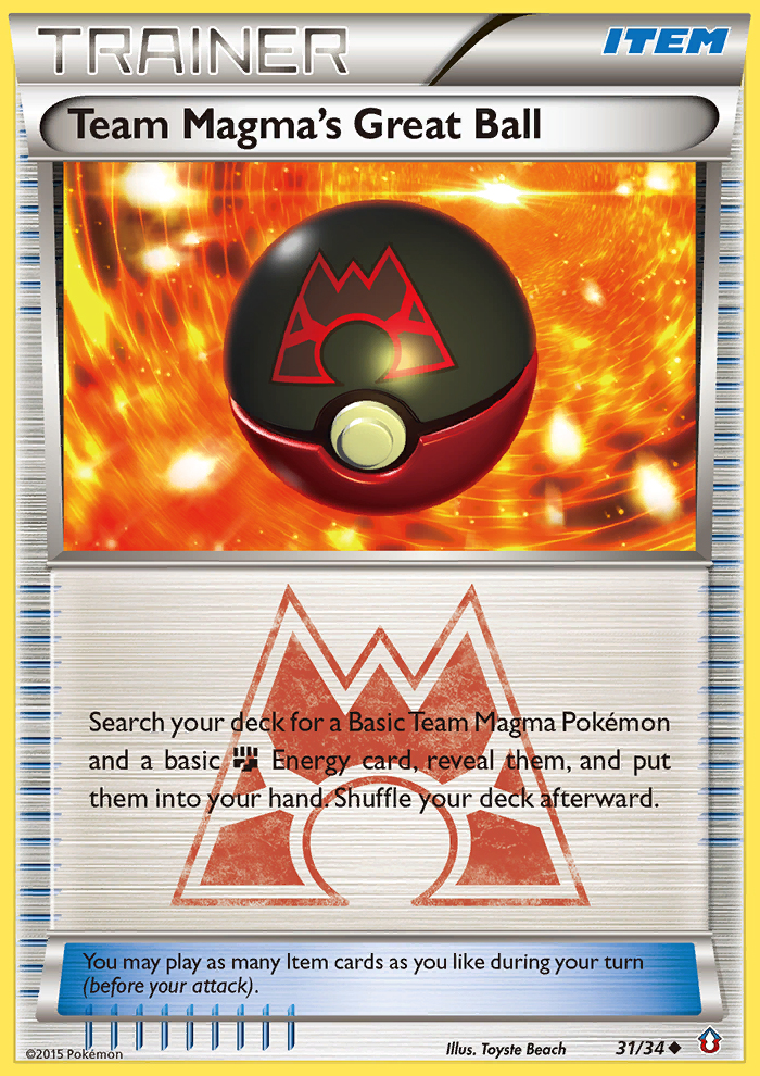 Team Magma's Great Ball (31/34) [XY: Double Crisis] | Shuffle n Cut Hobbies & Games