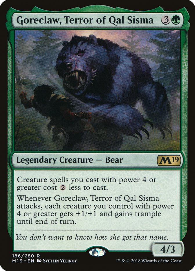 Goreclaw, Terror of Qal Sisma [Core Set 2019] | Shuffle n Cut Hobbies & Games