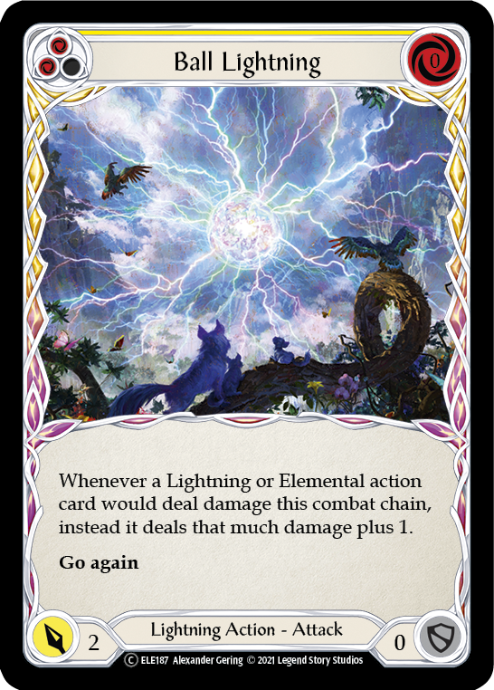 Ball Lightning (Yellow) [U-ELE187] Unlimited Normal | Shuffle n Cut Hobbies & Games