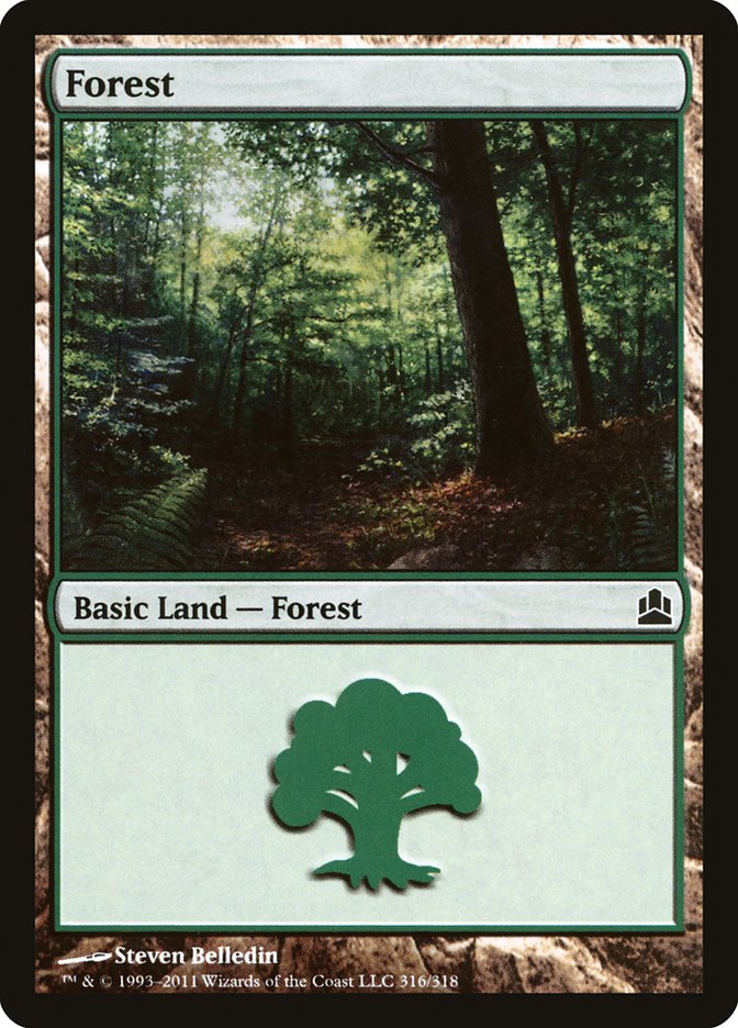 Forest (316) [Commander 2011] | Shuffle n Cut Hobbies & Games