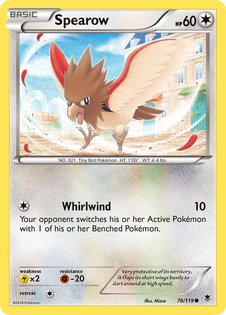 Spearow (78/119) [XY: Phantom Forces] | Shuffle n Cut Hobbies & Games