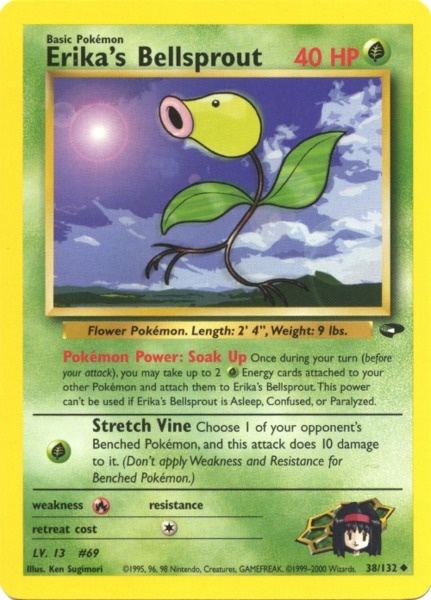 Erika's Bellsprout (38/132) [Gym Challenge Unlimited] | Shuffle n Cut Hobbies & Games