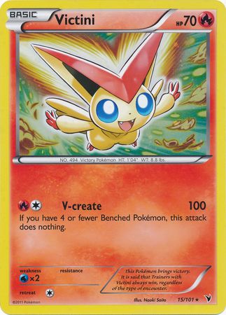 Victini (15/101) (Jumbo Card) [Black & White: Noble Victories] | Shuffle n Cut Hobbies & Games