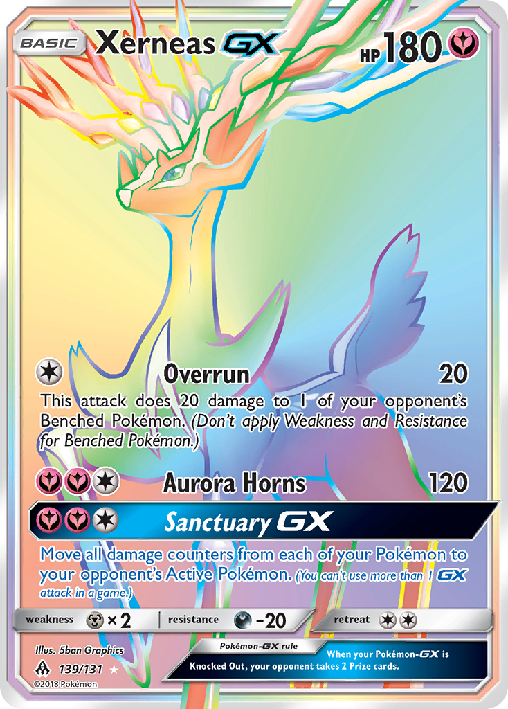 Xerneas GX (139/131) [Sun & Moon: Forbidden Light] | Shuffle n Cut Hobbies & Games