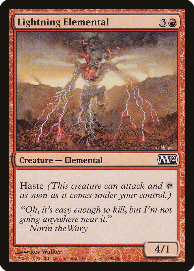 Lightning Elemental [Magic 2012] | Shuffle n Cut Hobbies & Games