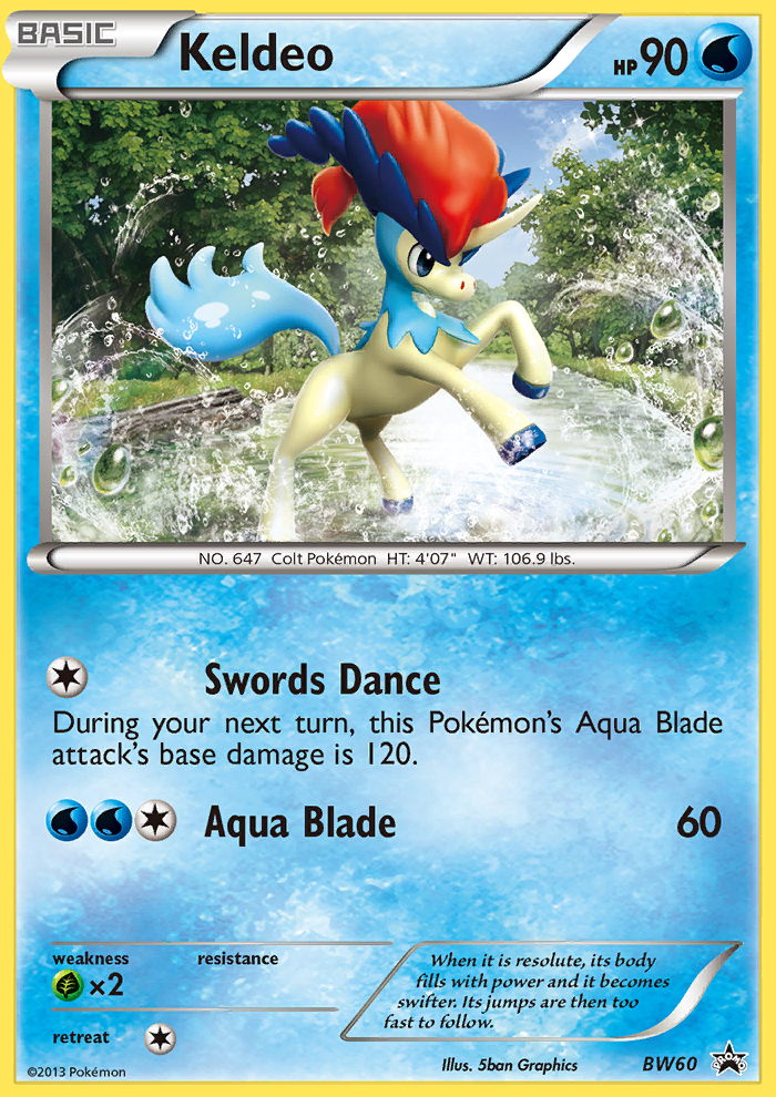 Keldeo (BW60) [Black & White: Black Star Promos] | Shuffle n Cut Hobbies & Games