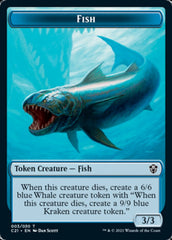 Beast (010) // Fish Double-Sided Token [Commander 2021 Tokens] | Shuffle n Cut Hobbies & Games