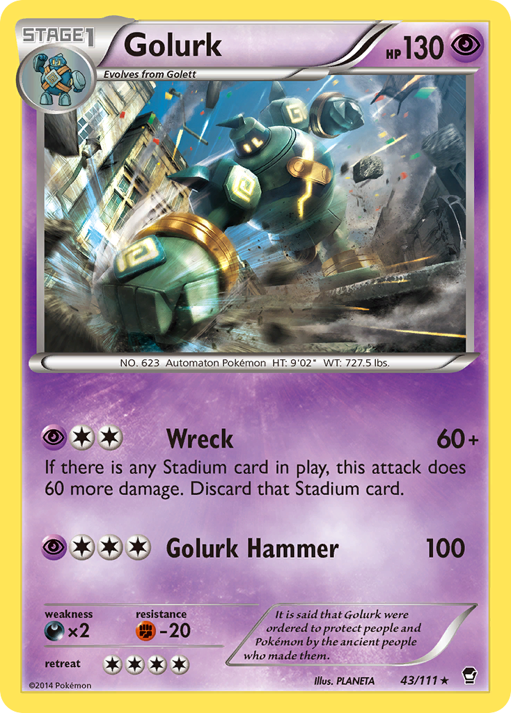 Golurk (43/111) [XY: Furious Fists] | Shuffle n Cut Hobbies & Games