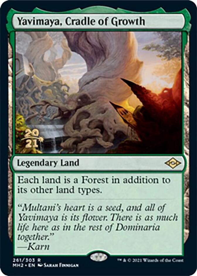 Yavimaya, Cradle of Growth [Modern Horizons 2 Prerelease Promos] | Shuffle n Cut Hobbies & Games