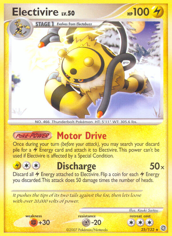 Electivire (25/132) (Theme Deck Exclusive) [Diamond & Pearl: Secret Wonders] | Shuffle n Cut Hobbies & Games