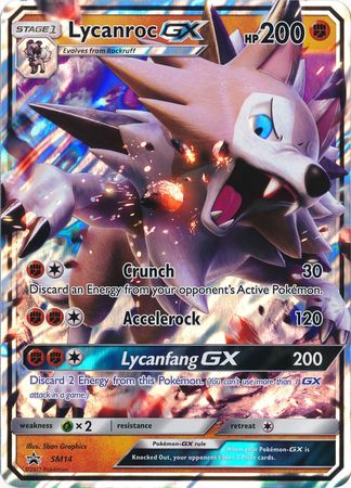 Lycanroc GX (SM14) (Jumbo Card) [Sun & Moon: Black Star Promos] | Shuffle n Cut Hobbies & Games