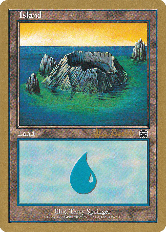 Island (ab335) (Alex Borteh) [World Championship Decks 2001] | Shuffle n Cut Hobbies & Games