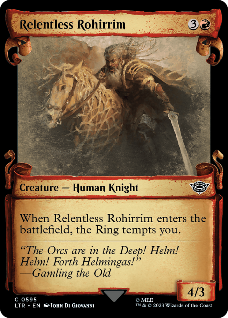 Relentless Rohirrim [The Lord of the Rings: Tales of Middle-Earth Showcase Scrolls] | Shuffle n Cut Hobbies & Games