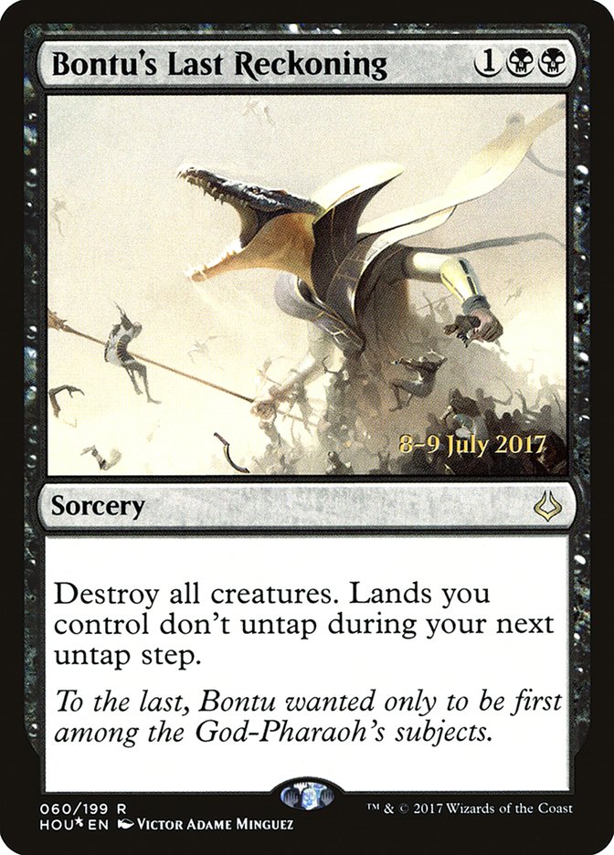 Bontu's Last Reckoning [Hour of Devastation Prerelease Promos] | Shuffle n Cut Hobbies & Games