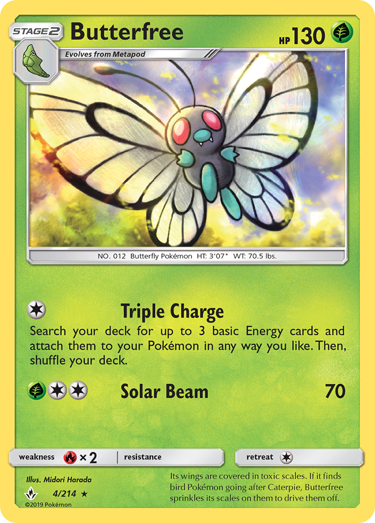 Butterfree (4/214) [Sun & Moon: Unbroken Bonds] | Shuffle n Cut Hobbies & Games