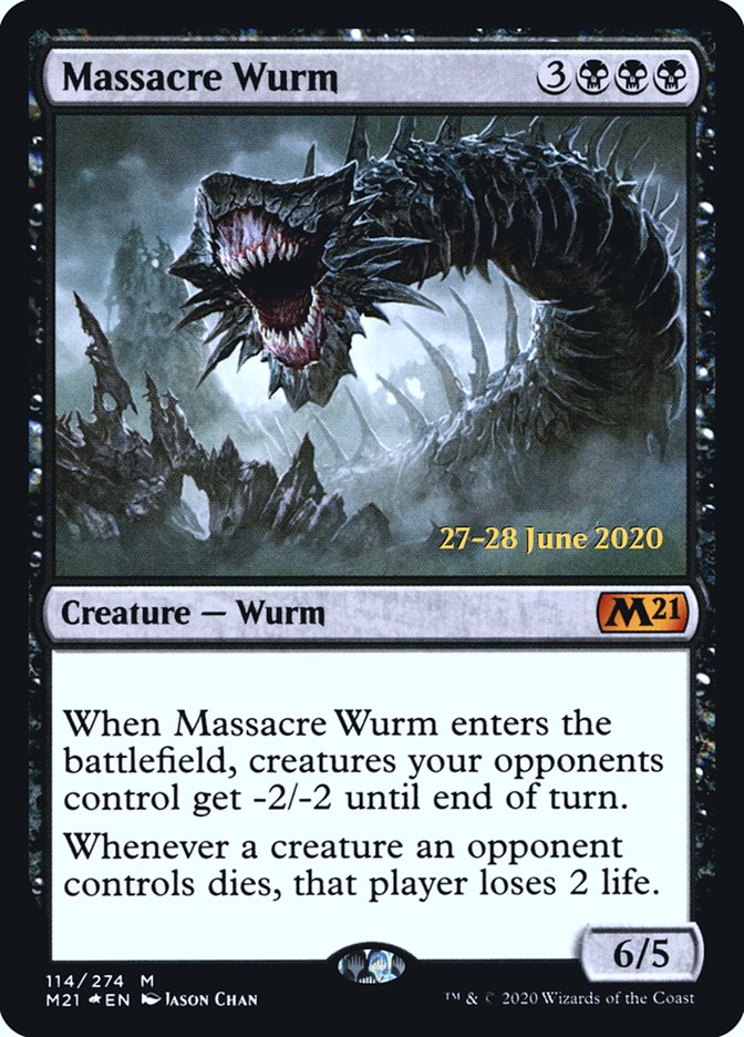 Massacre Wurm [Core Set 2021 Prerelease Promos] | Shuffle n Cut Hobbies & Games