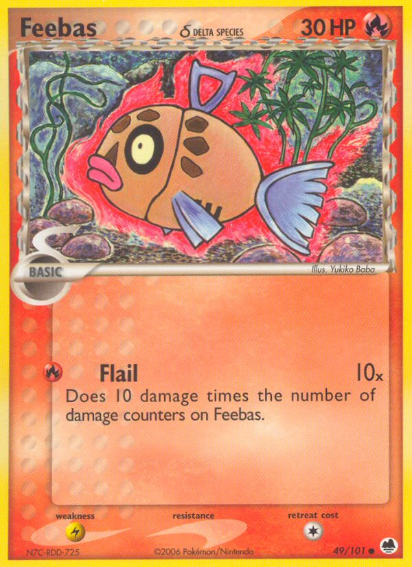 Feebas (49/101) (Delta Species) [EX: Dragon Frontiers] | Shuffle n Cut Hobbies & Games