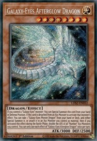 Galaxy-Eyes Afterglow Dragon [LDS2-EN052] Secret Rare | Shuffle n Cut Hobbies & Games