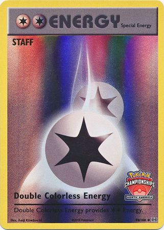 Double Colorless Energy (90/108) (NA Championship Promo Staff) [XY: Evolutions] | Shuffle n Cut Hobbies & Games