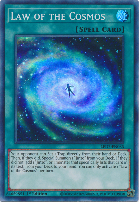 Law of the Cosmos [LED7-EN035] Super Rare | Shuffle n Cut Hobbies & Games