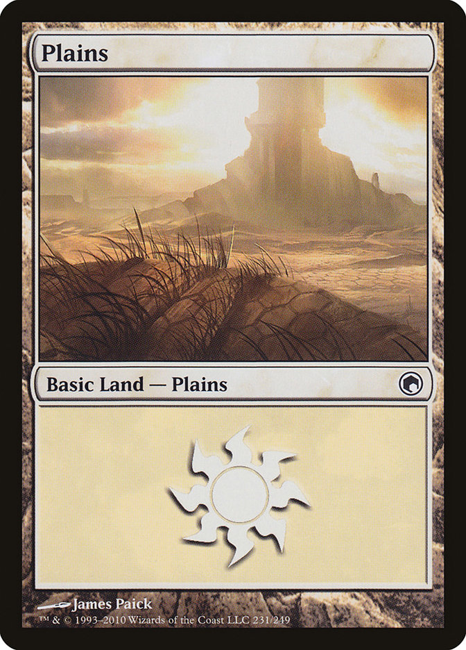 Plains (231) [Scars of Mirrodin] | Shuffle n Cut Hobbies & Games