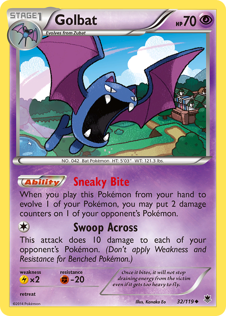 Golbat (32/119) [XY: Phantom Forces] | Shuffle n Cut Hobbies & Games