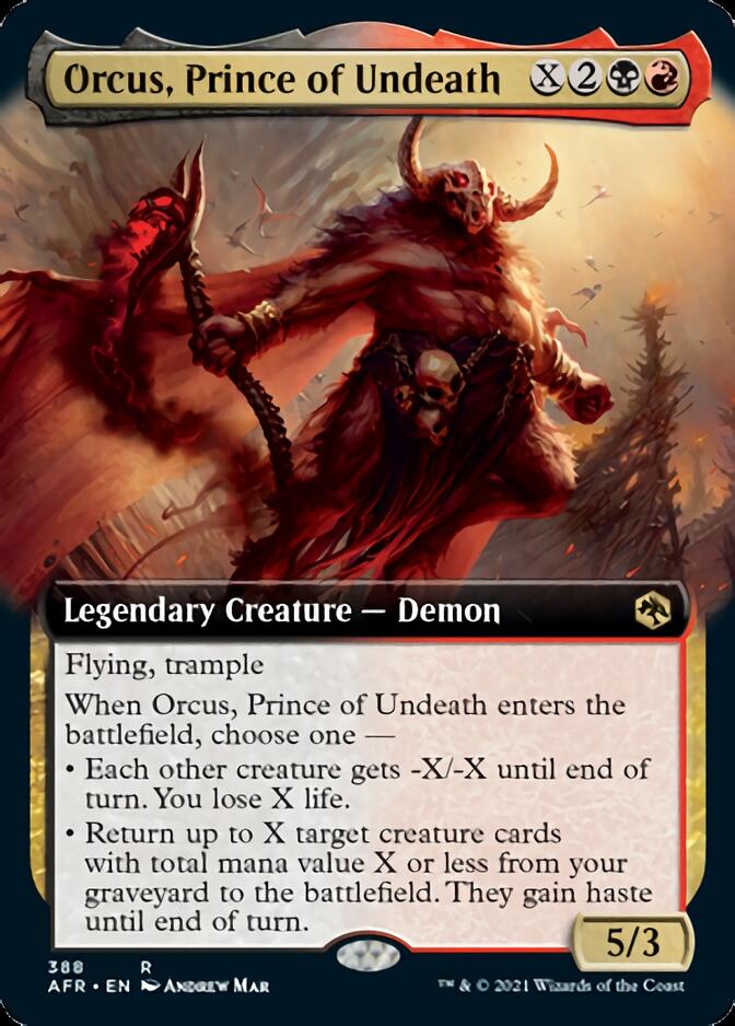 Orcus, Prince of Undeath (Extended Art) [Dungeons & Dragons: Adventures in the Forgotten Realms] | Shuffle n Cut Hobbies & Games