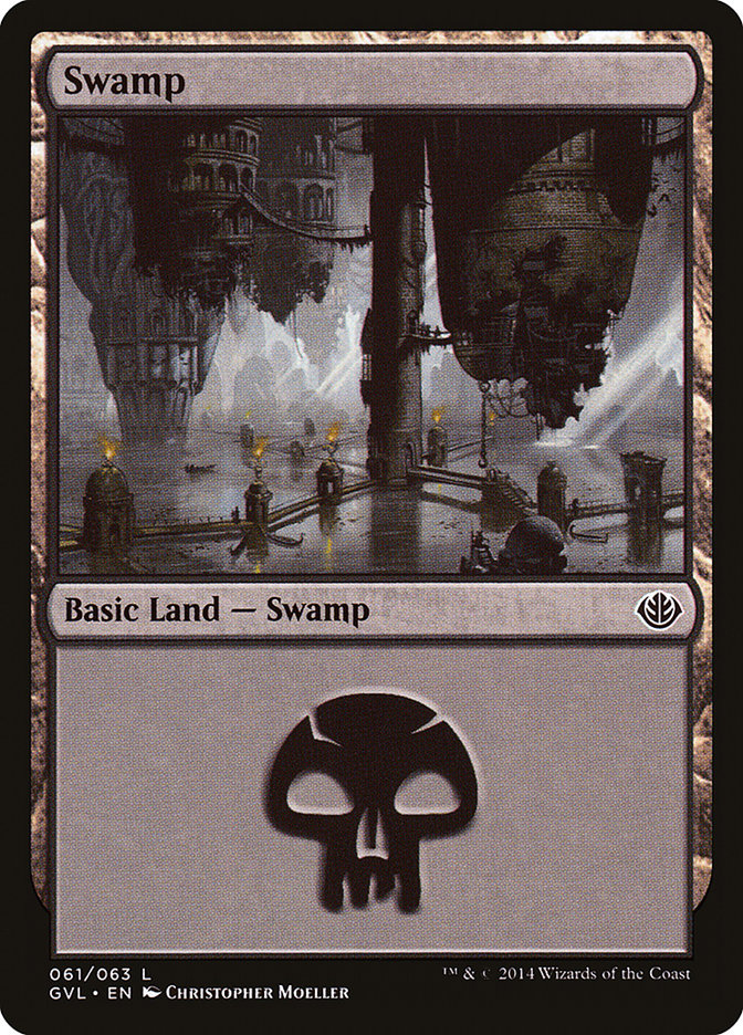 Swamp (61) (Garruk vs. Liliana) [Duel Decks Anthology] | Shuffle n Cut Hobbies & Games