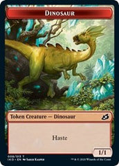 Dinosaur // Human Soldier (003) Double-Sided Token [Ikoria: Lair of Behemoths Tokens] | Shuffle n Cut Hobbies & Games