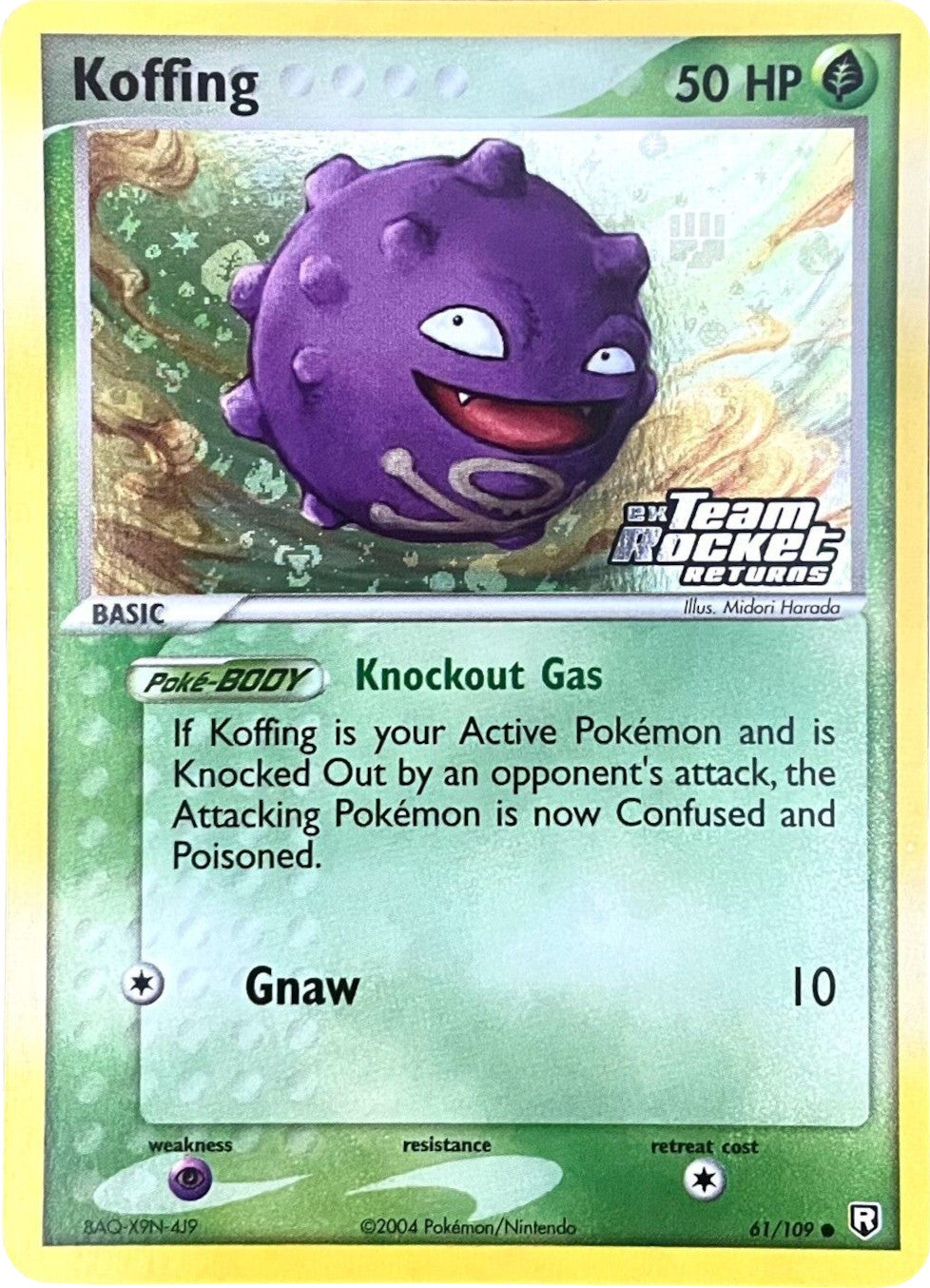 Koffing (61/109) (Stamped) [EX: Team Rocket Returns] | Shuffle n Cut Hobbies & Games