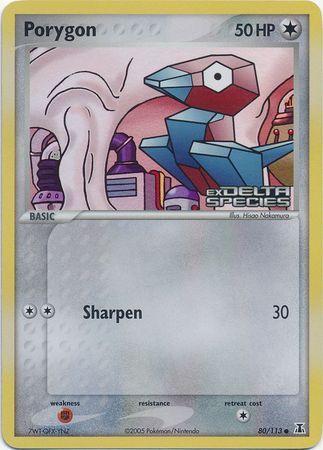 Porygon (80/113) (Stamped) [EX: Delta Species] | Shuffle n Cut Hobbies & Games