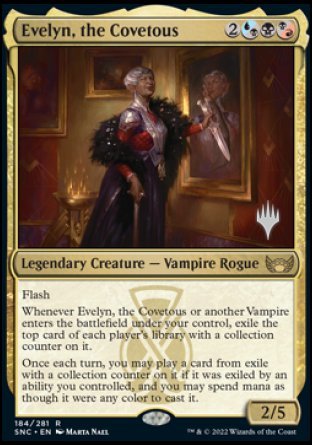 Evelyn, the Covetous (Promo Pack) [Streets of New Capenna Promos] | Shuffle n Cut Hobbies & Games