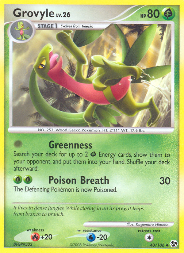 Grovyle (40/106) [Diamond & Pearl: Great Encounters] | Shuffle n Cut Hobbies & Games