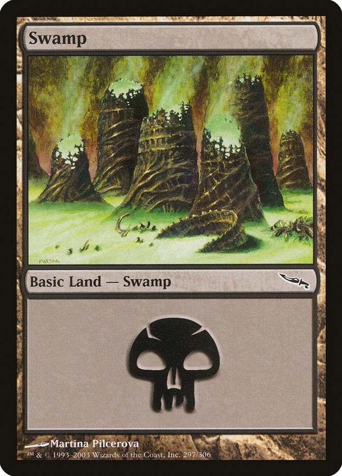 Swamp (297) [Mirrodin] | Shuffle n Cut Hobbies & Games