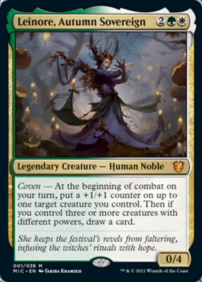 Leinore, Autumn Sovereign (Display Commander) [Innistrad: Midnight Hunt Commander] | Shuffle n Cut Hobbies & Games