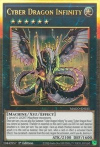 Cyber Dragon Infinity [MAGO-EN033] Gold Rare | Shuffle n Cut Hobbies & Games